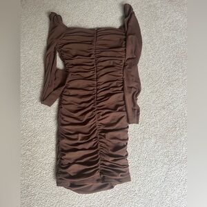“Thatssofetch”.  Brown dress. Size:  2 !!
